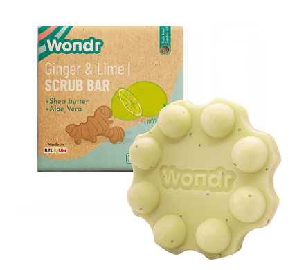  Wondr scrub bar - ginger & lime