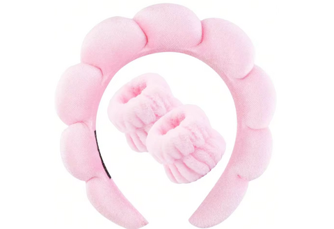 Skincare cloud puff set - Pink