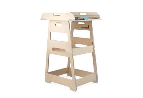 2 in 1 luiertafel en tafel + stoel