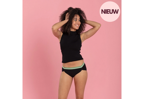 Cleo menstruatieslip zwart - Volwassenen