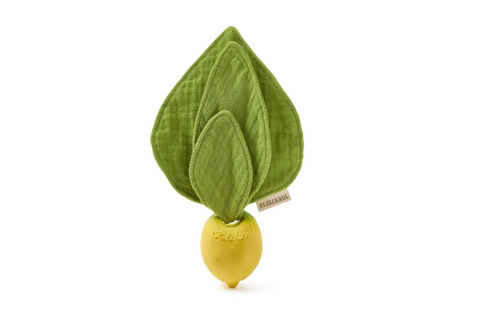 2-in-1 knuffeldoek en bijtring Lou the Lemon Mini
