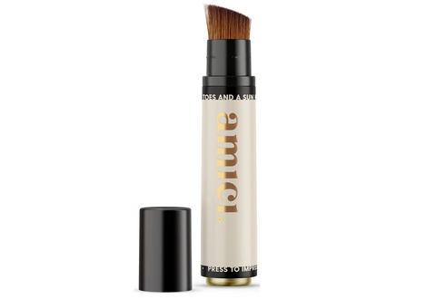 Hervulbare borstel voor zonnecrème - Beige Blizz