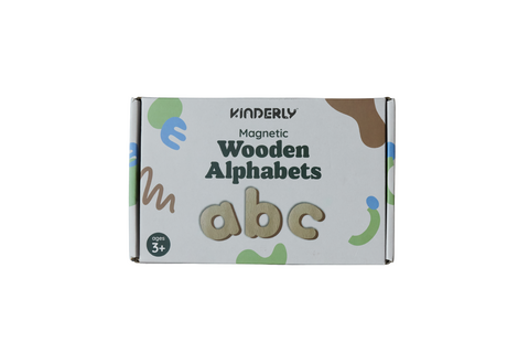 Magnetisch houten alfabet