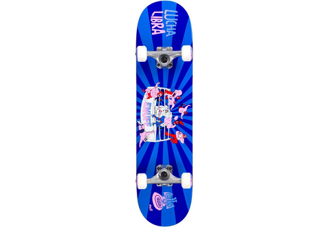 Skateboard Lucha Libre Wrestling- blauw