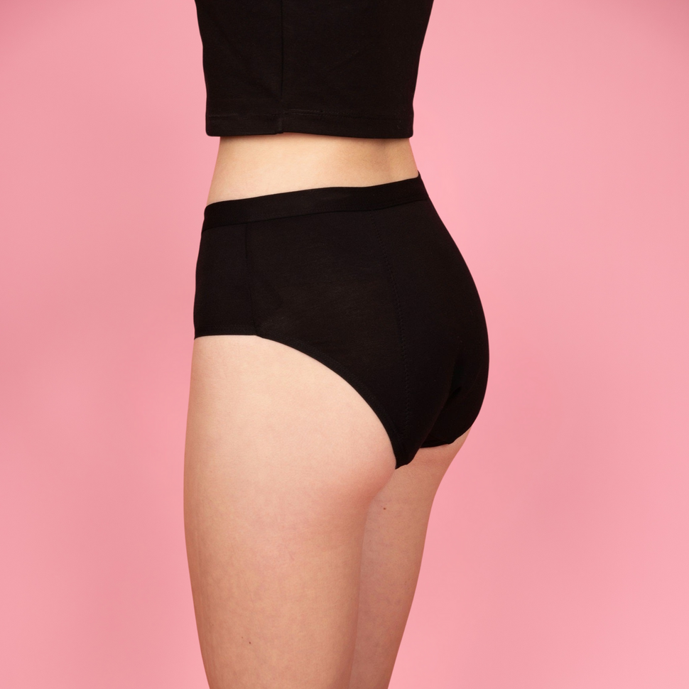 Marie comfy menstruatieslip zwart - Tieners