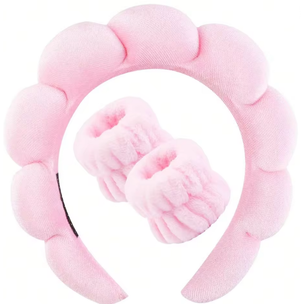 Skincare cloud puff set - Pink