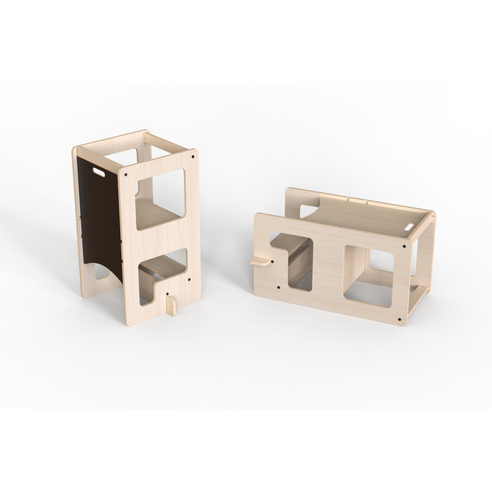 Kule Flip Natural Leertoren 2 in 1