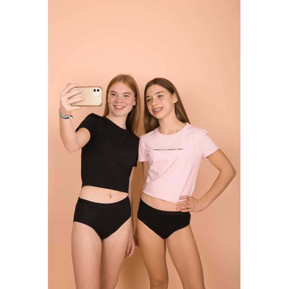 Marie comfy menstruatieslip zwart - Tieners