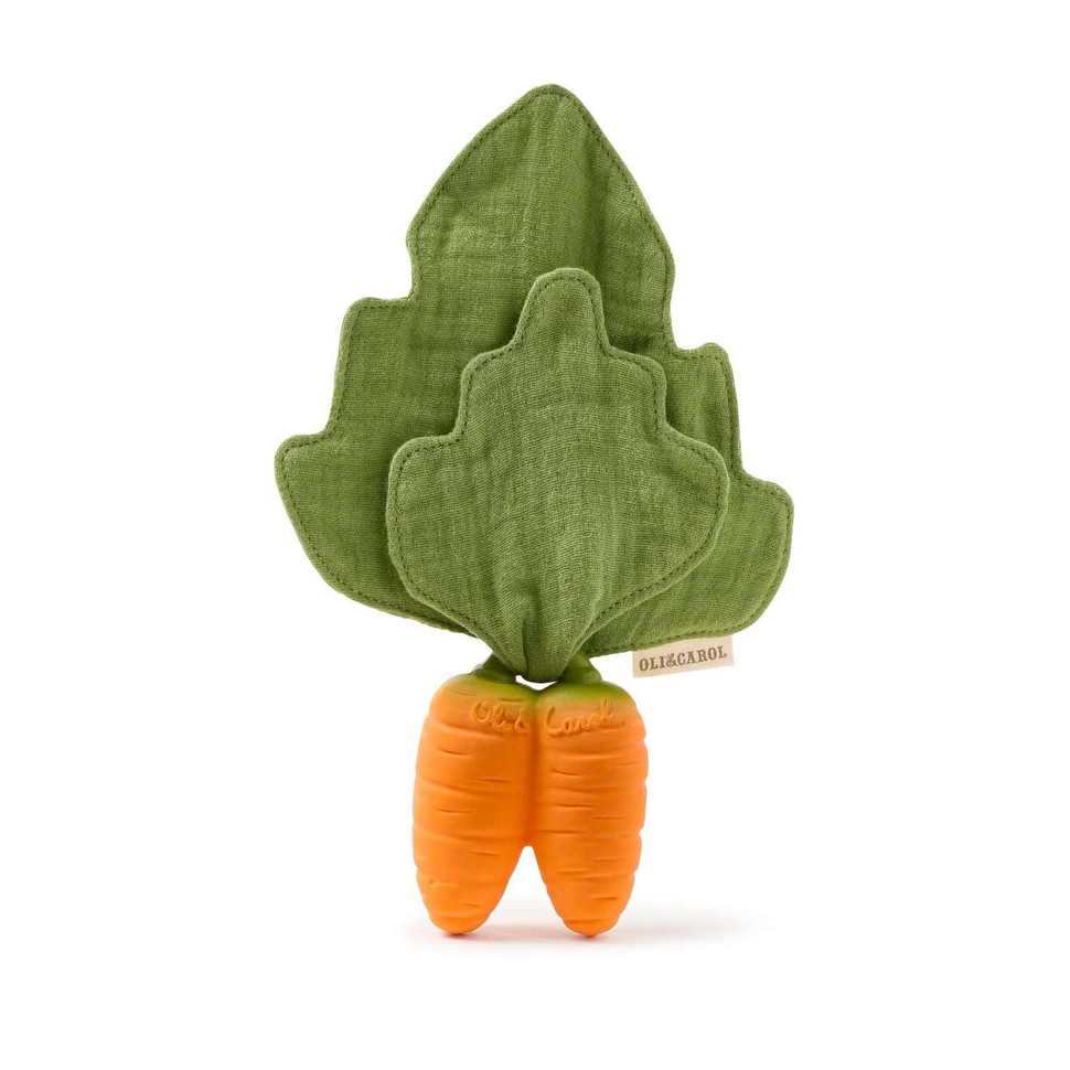 2-in-1 knuffeldoek en bijtring Cathy the Carrot Mini 