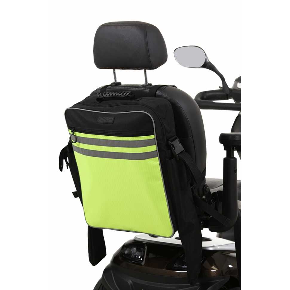 Tas en krukhouder voor rolstoel en scootmobiel