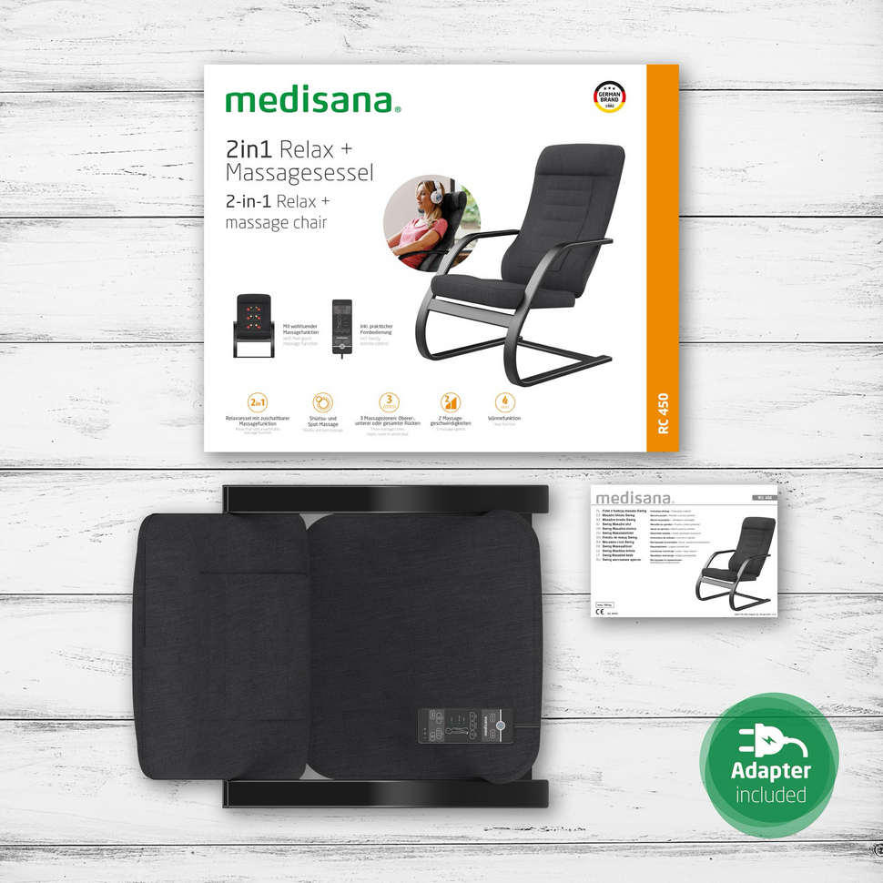 2-in-1 relax en massagestoel