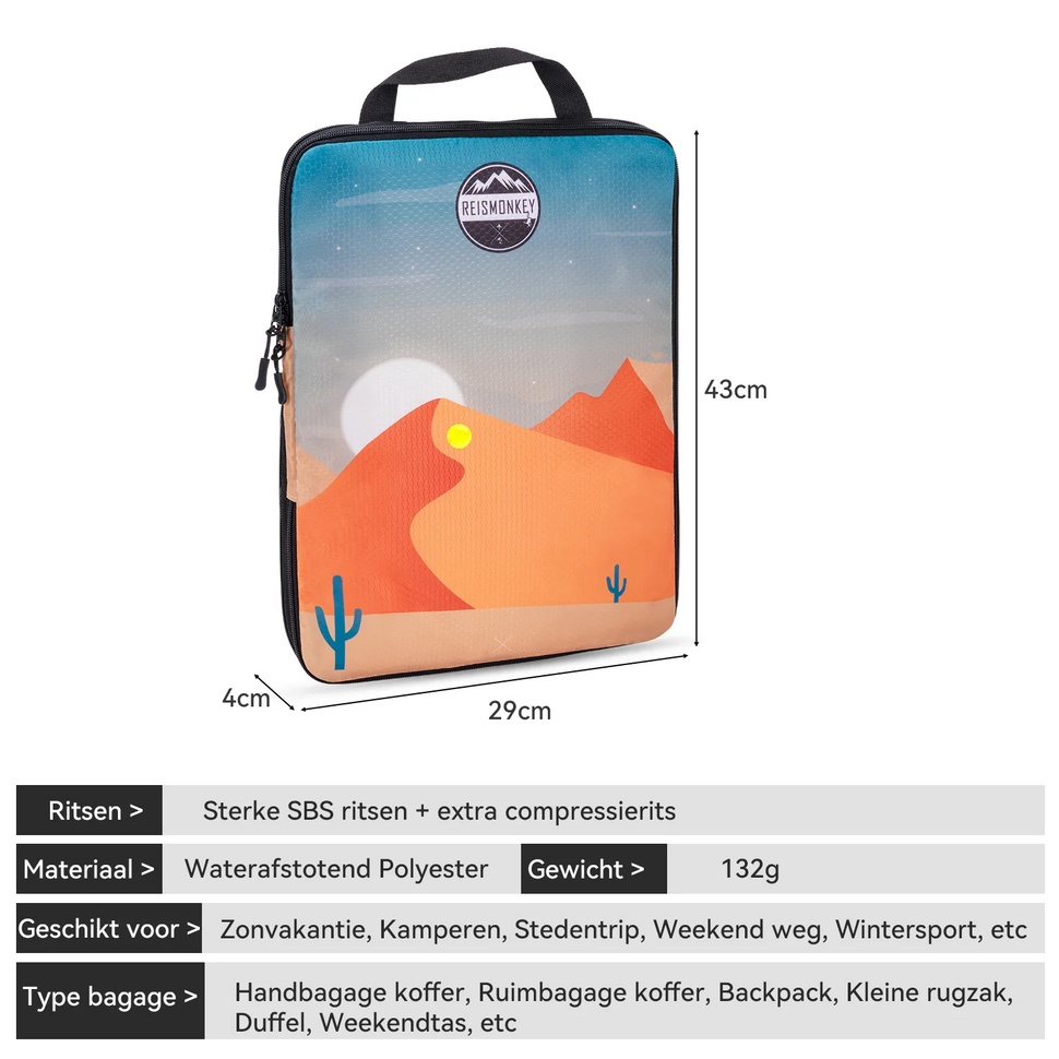 Packing cubes Compress-It - XL Desert