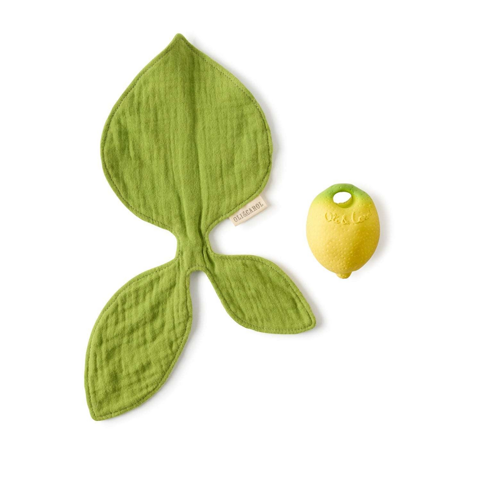 2-in-1 knuffeldoek en bijtring Lou the Lemon Mini