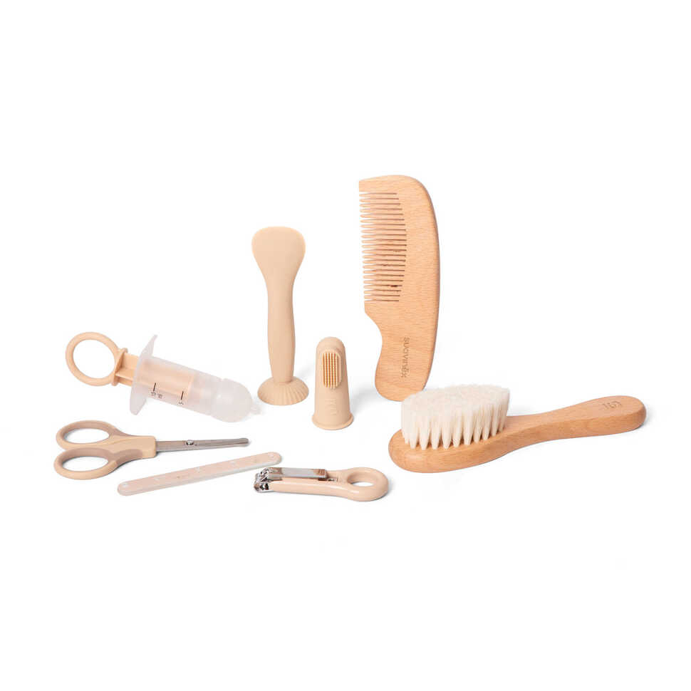 Verzorgings‑ en toiletset met 8 accessoires – Wonderland - beige