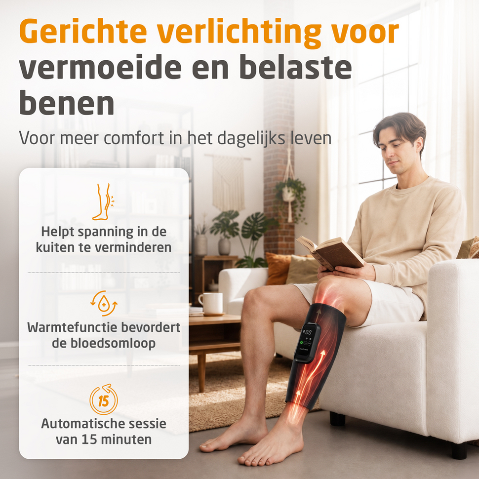 Draadloos luchtcompressie-beenmassageapparaat