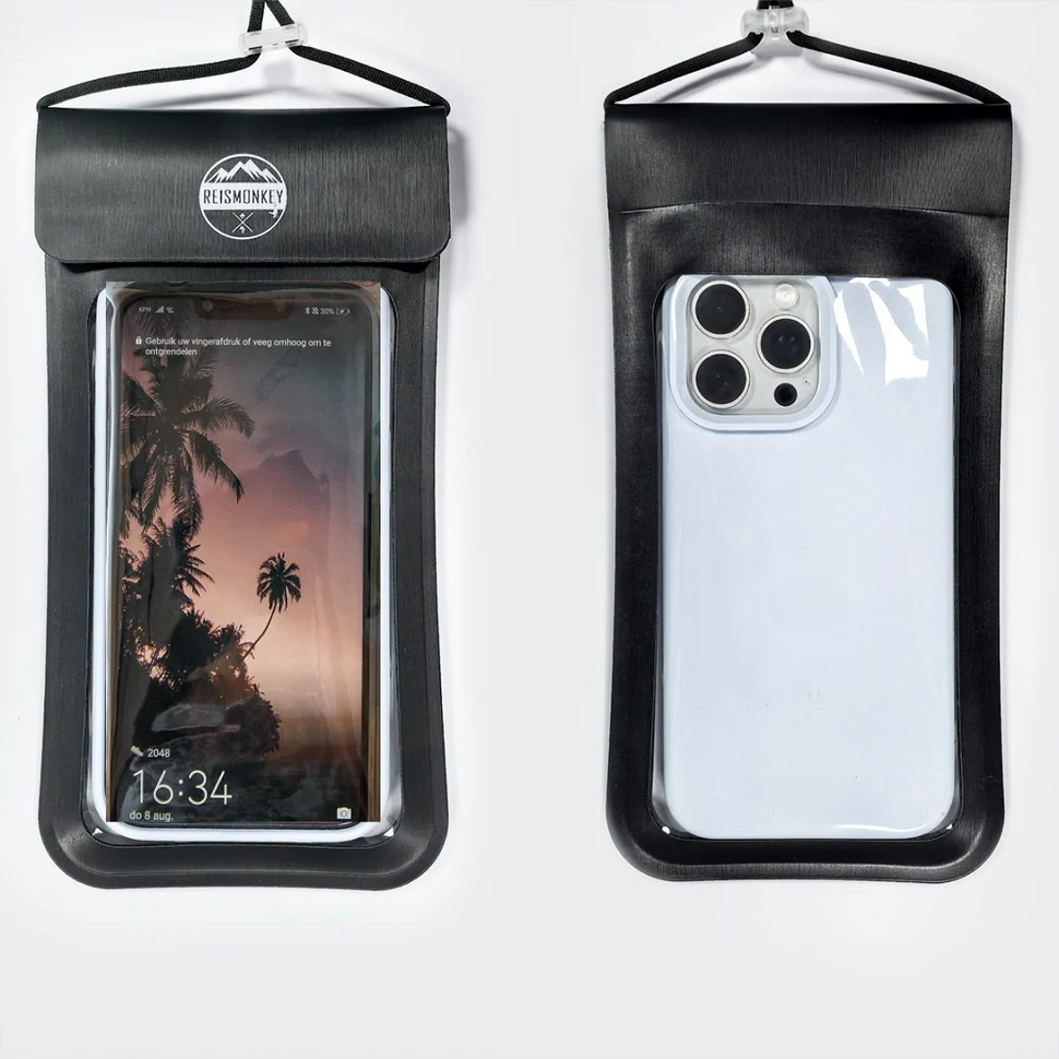 Waterdichttelefoonhoesje - Zwart