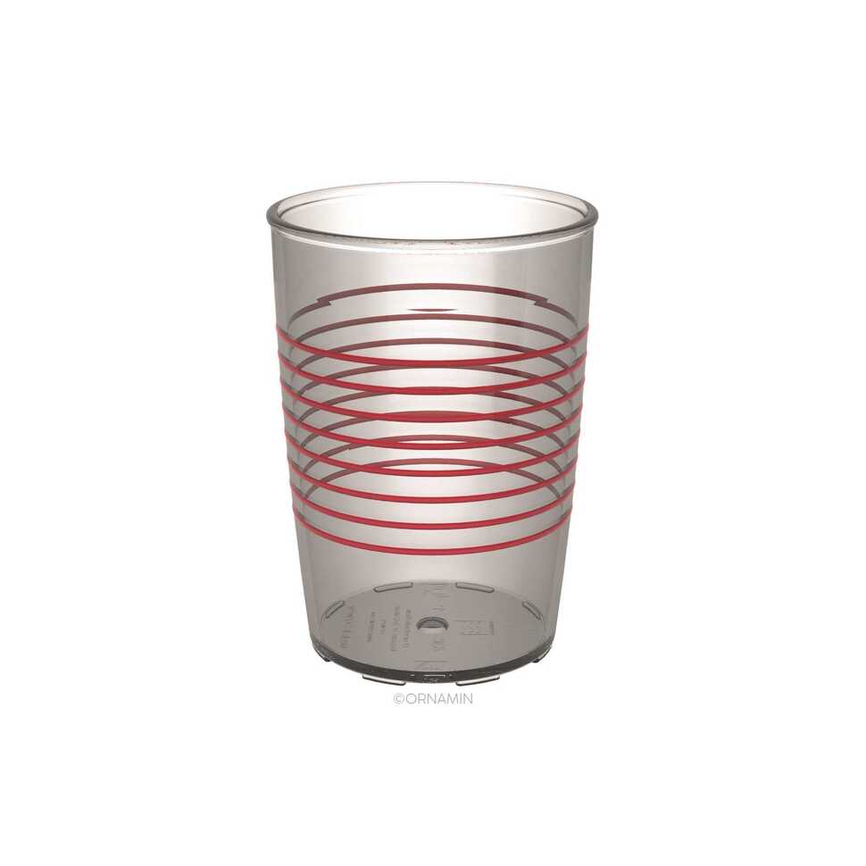 Beker met geribbeld design