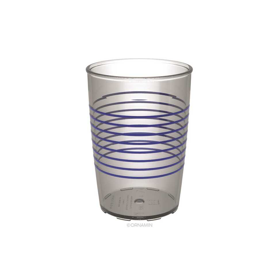Beker met geribbeld design