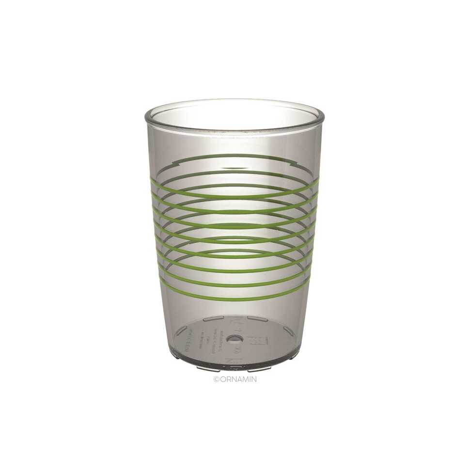 Beker met geribbeld design