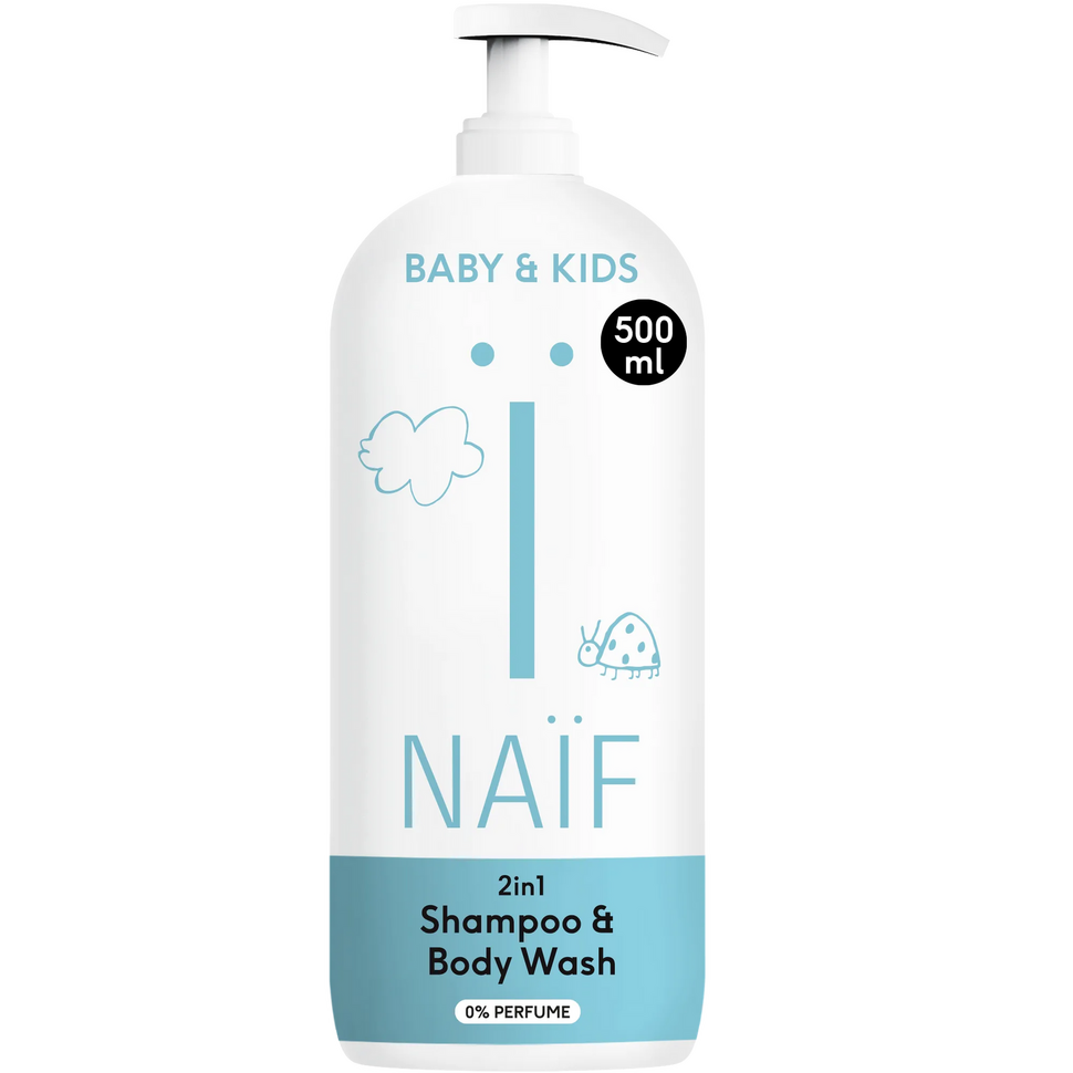 Naïf baby & kids - 2-in-1 shampoo & body wash met 0% parfum