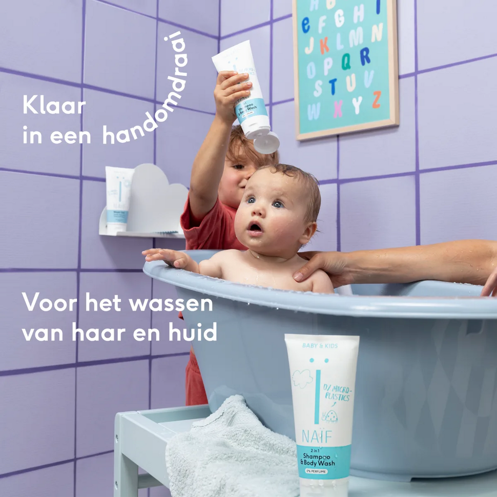 Naïf baby & kids - 2-in-1 shampoo & body wash met 0% parfum