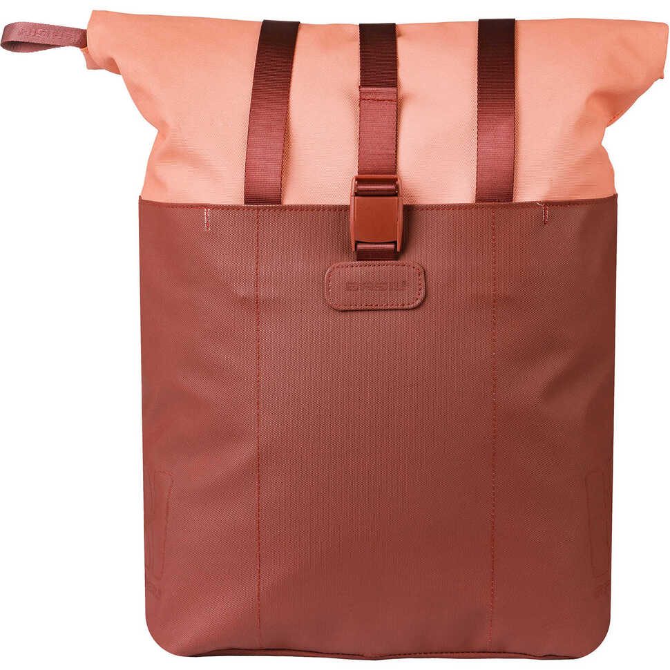 Vive shopper fietstas 15-20L - bordeaux/rood