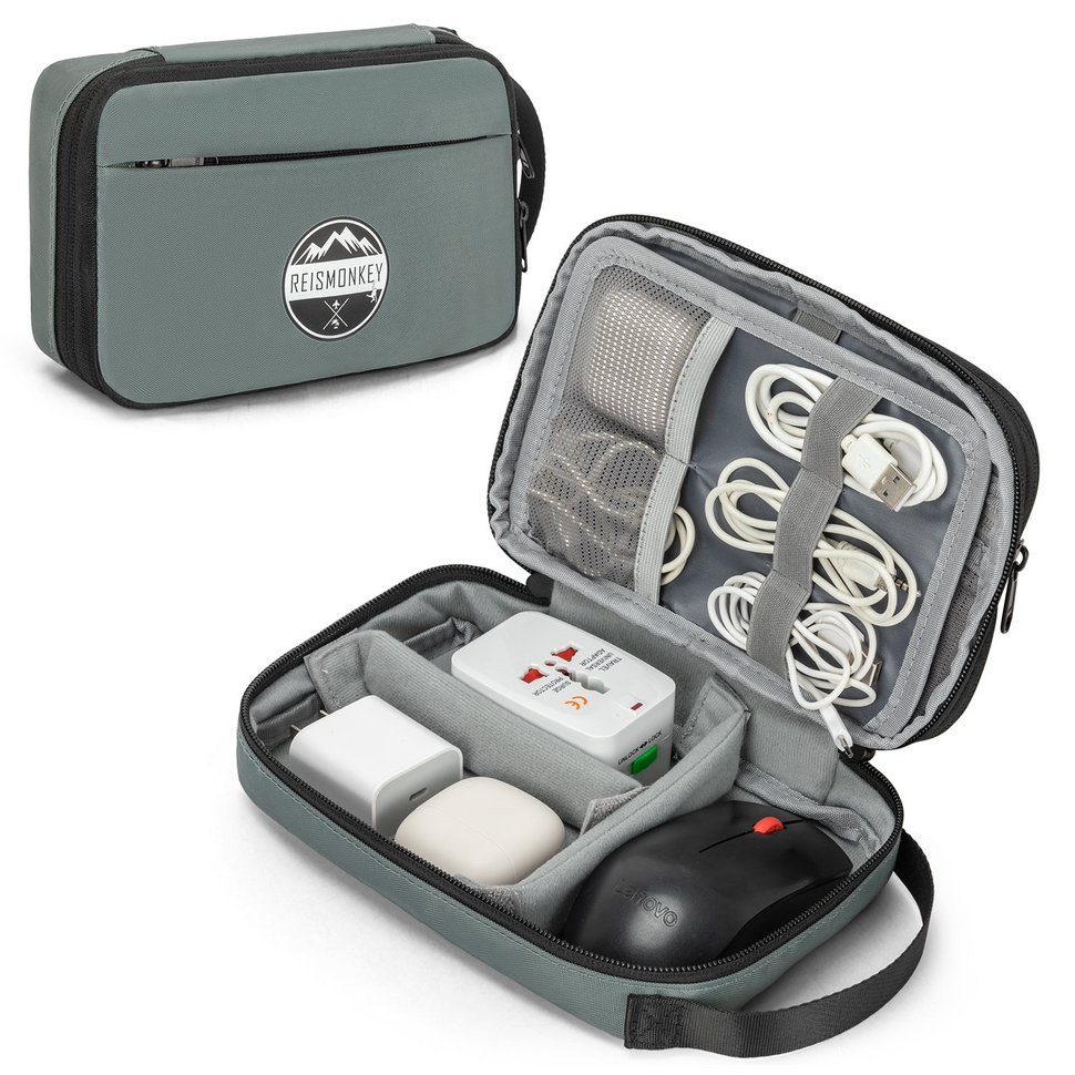 Kabel organizer tas Compress-it - Grijs