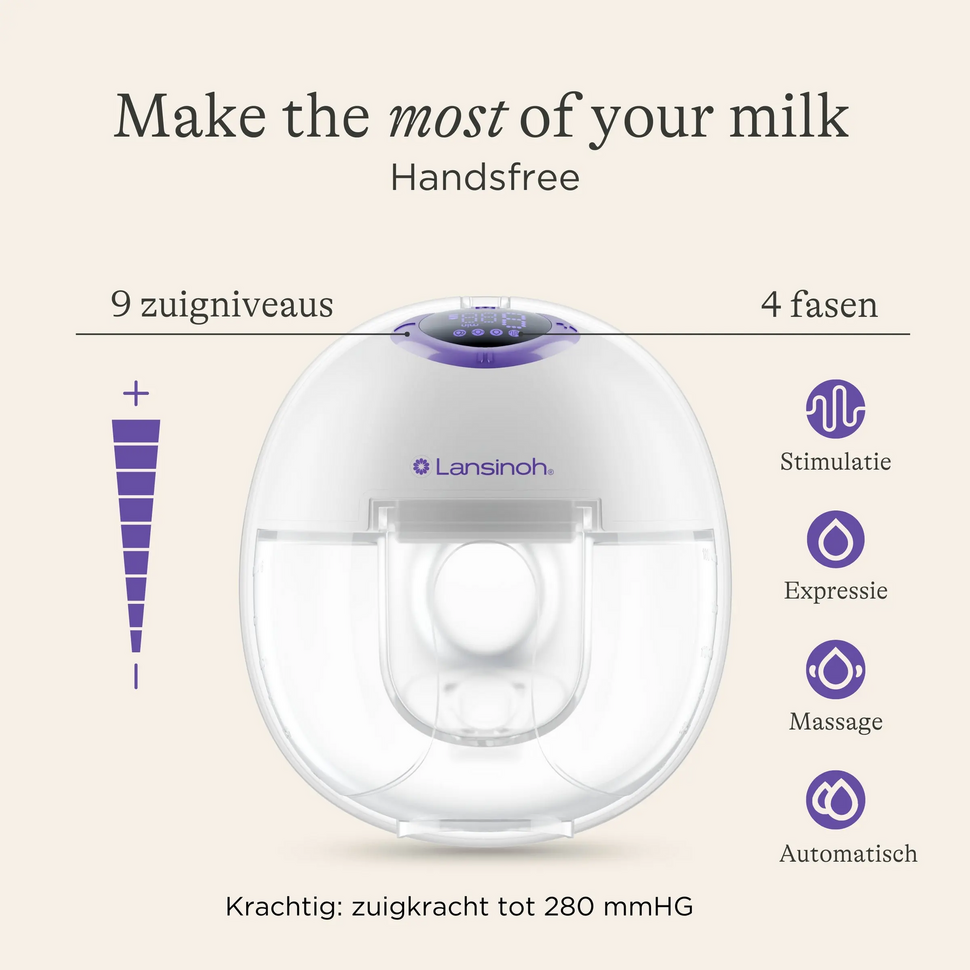 Draadloze dubbelzijdige borstkolf