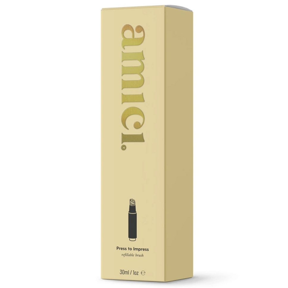 Hervulbare borstel voor zonnecrème - Poppy Peach