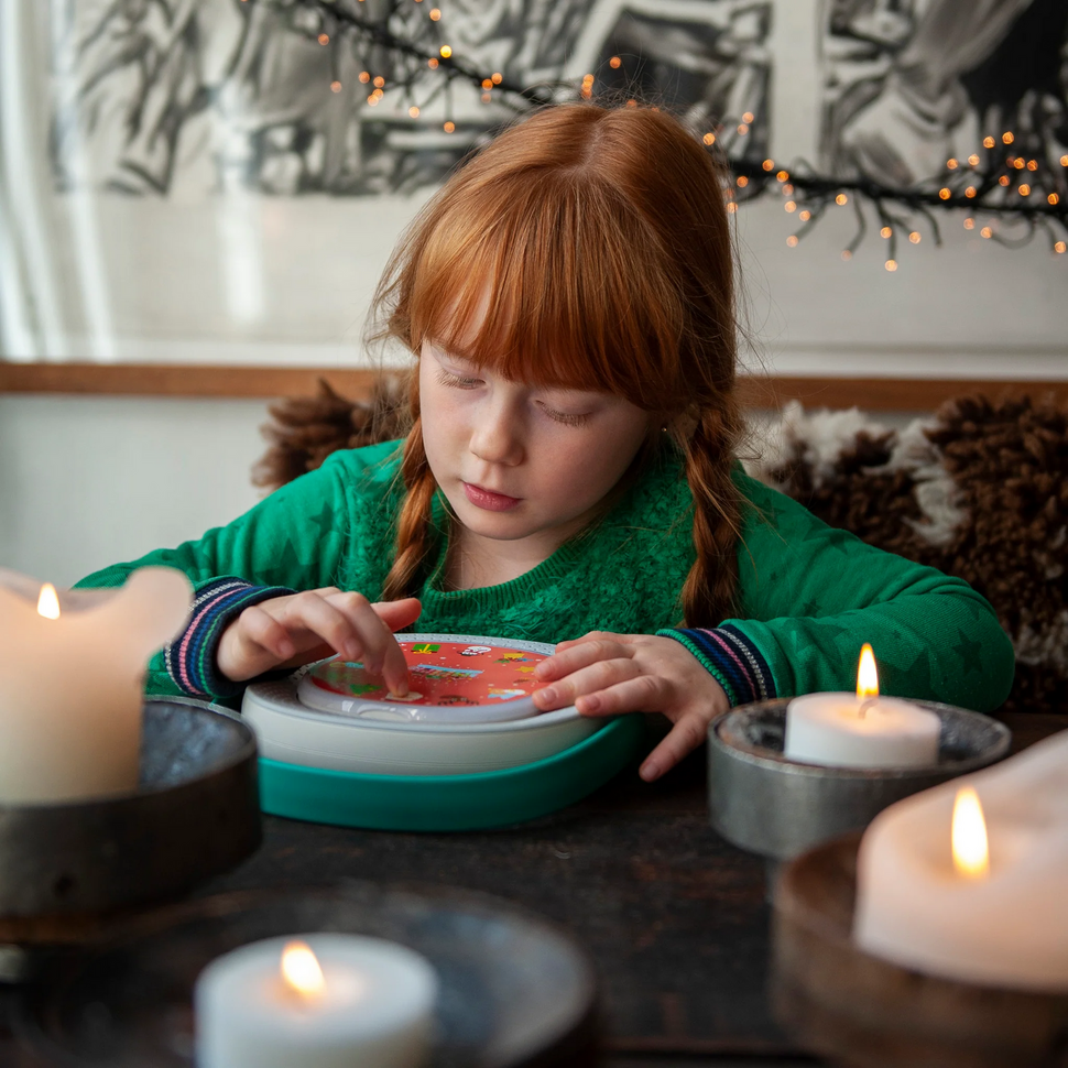Timio player + 5 discs + gratis kerstliedjes disc