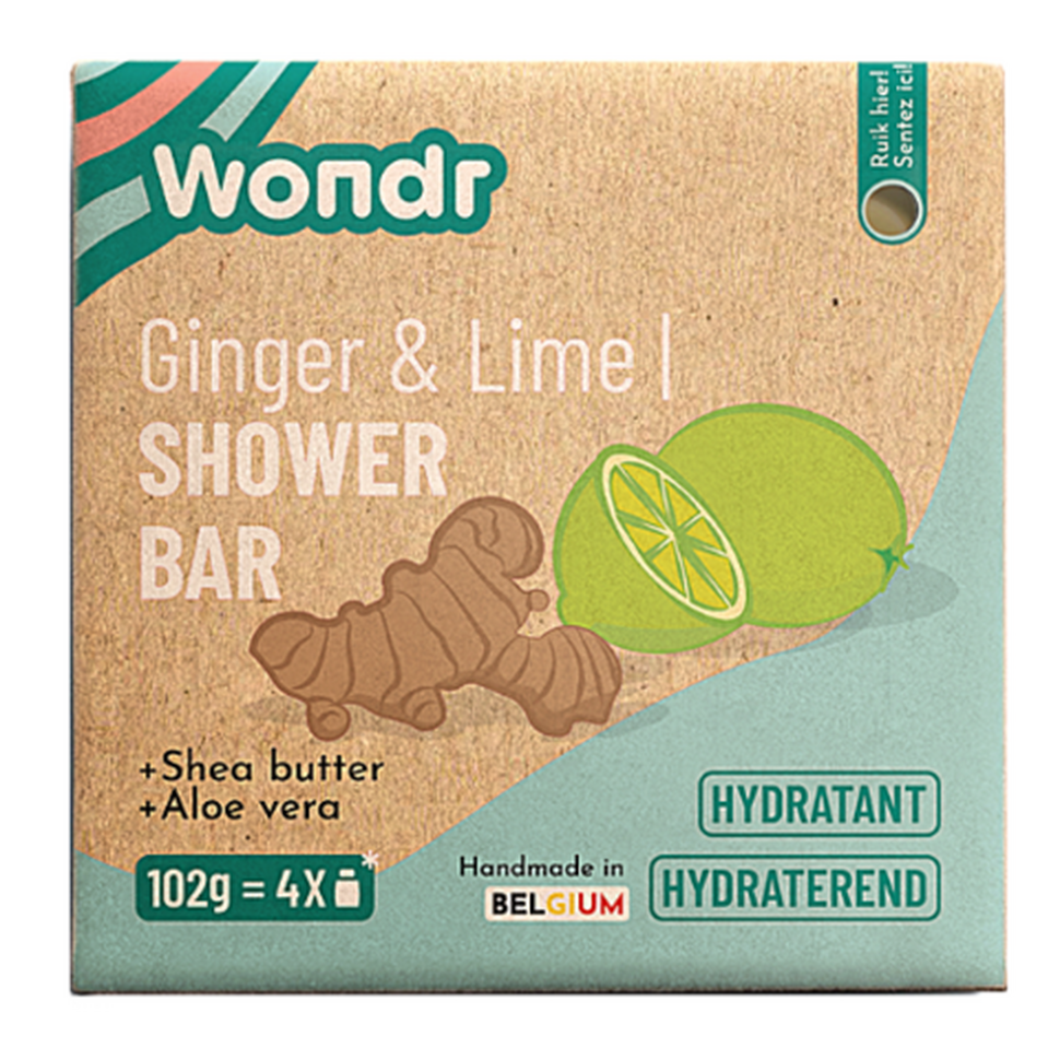 Shower bar - energizing ginger & lime