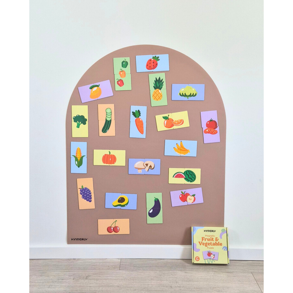 Magnetische groenten- en fruitpuzzel