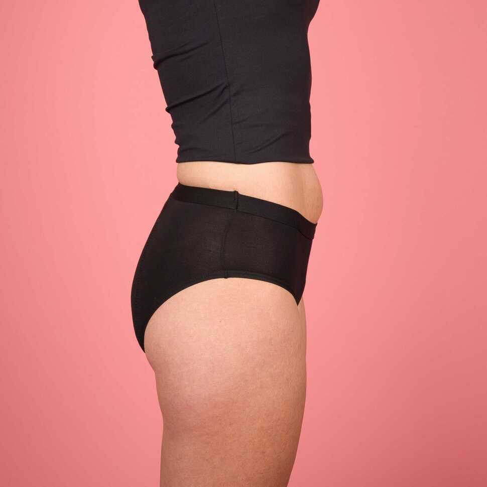 Marie comfy menstruatieslip zwart - Volwassenen