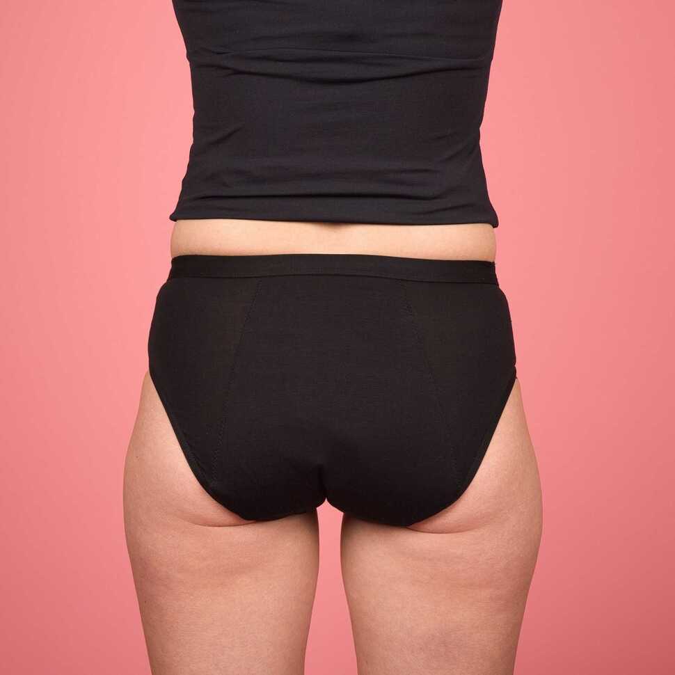 Marie comfy menstruatieslip zwart - Volwassenen