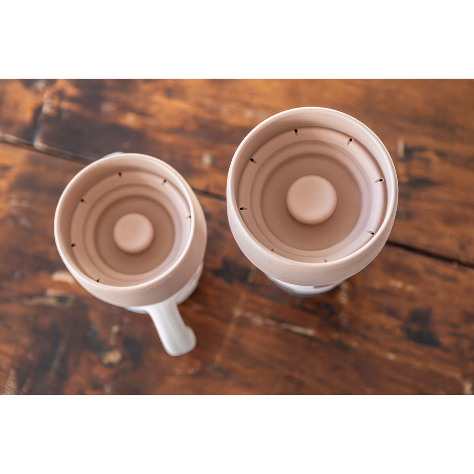 Mini & Me – 2 roestvrijstalen Click & Drink bekers - BigLove