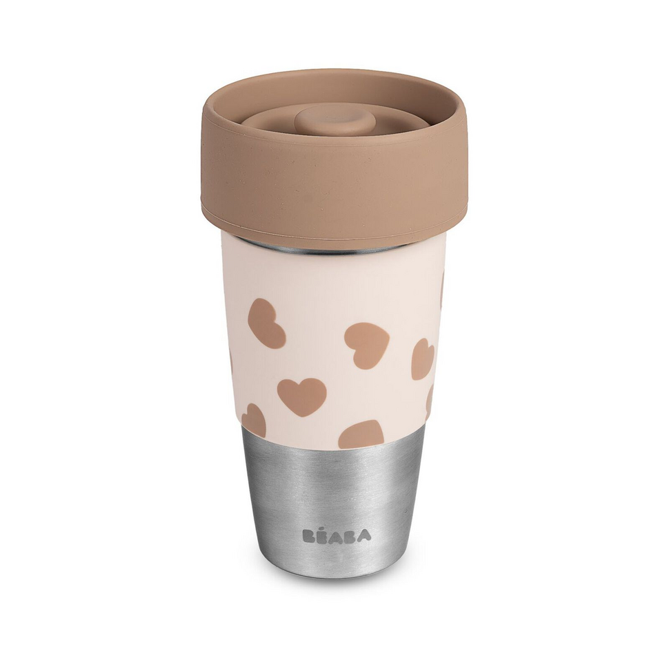 Mini & Me – 2 roestvrijstalen Click & Drink bekers - BigLove