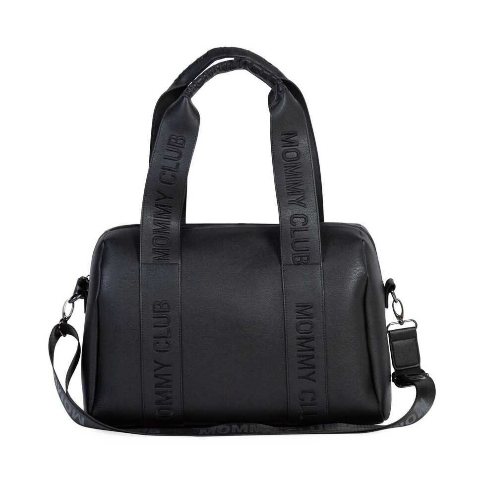Mommy club luiertas - Signature - Vegan Leer - Zwart