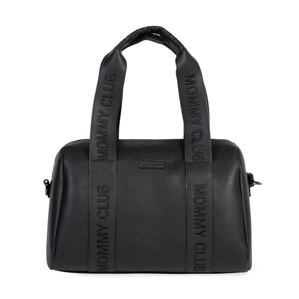 Mommy club luiertas - Signature - Vegan Leer - Zwart