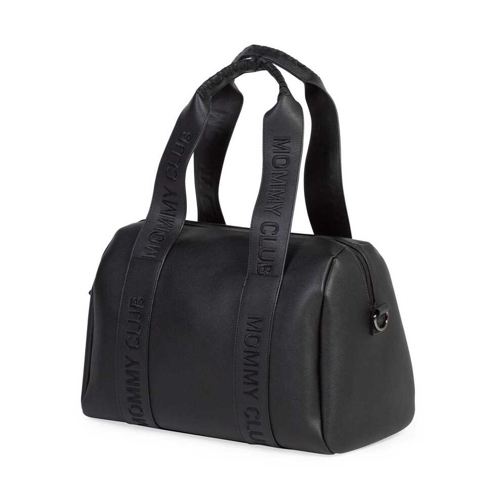 Mommy club luiertas - Signature - Vegan Leer - Zwart