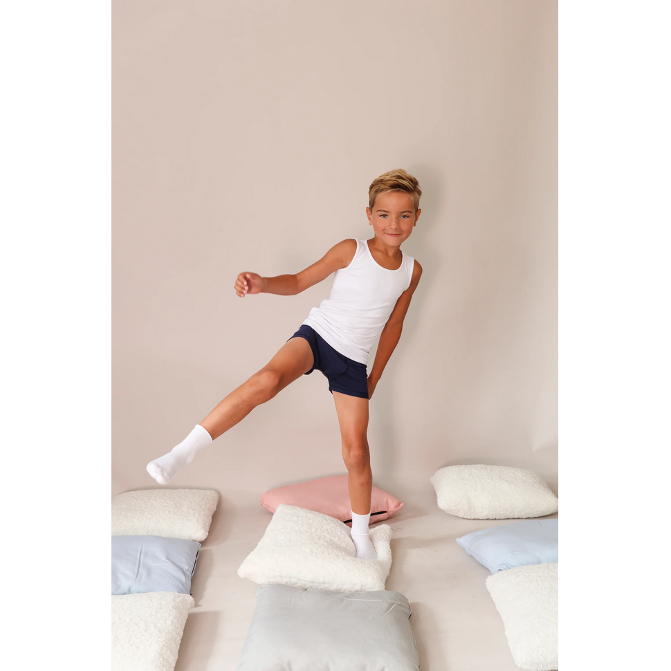 Naadloze bamboe sokken - kids wit