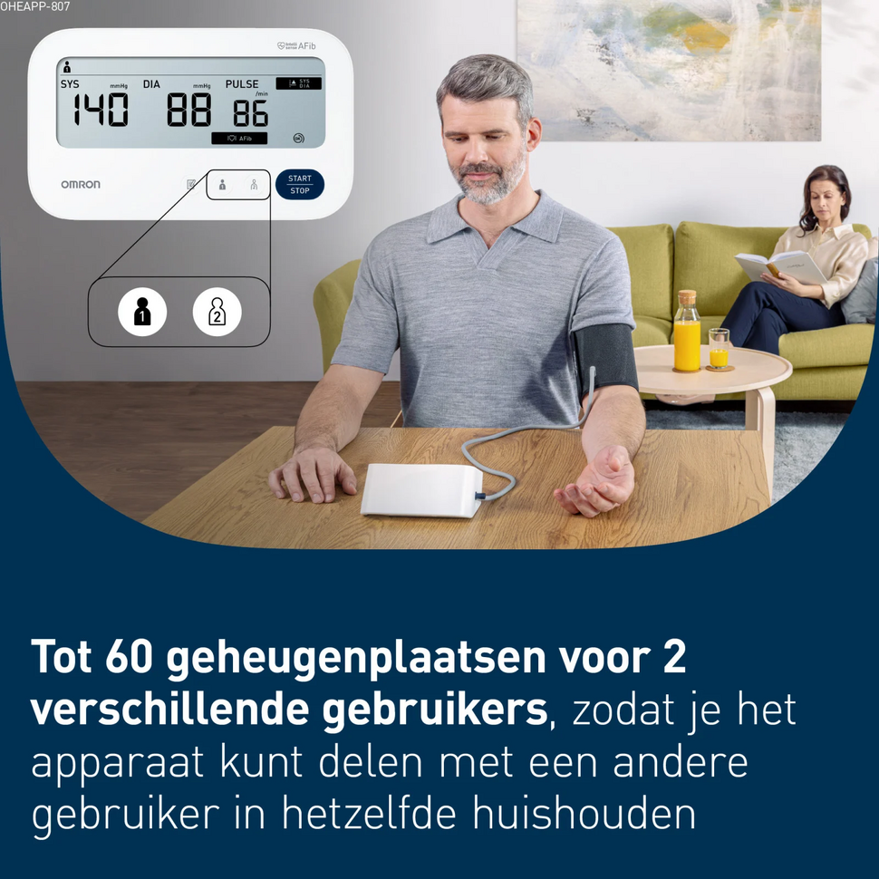 Bloeddrukmeter M3 Comfort met AFib-screening