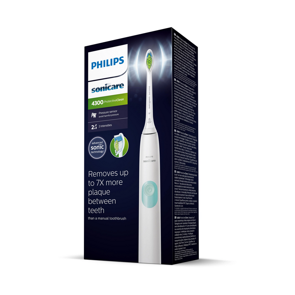 Philips Sonicare 4300 elektrische tandenborstel - wit