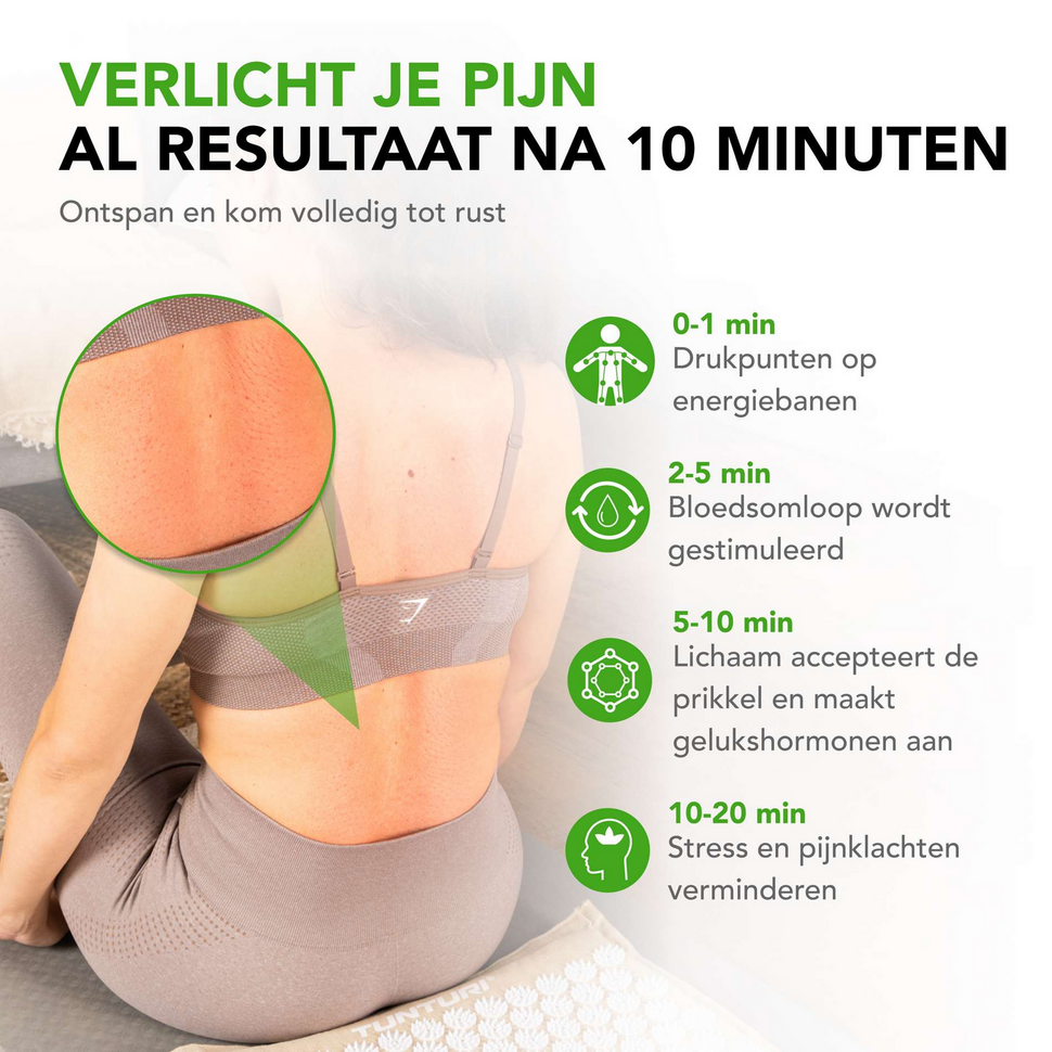 Pro acupressuur mat en kussen