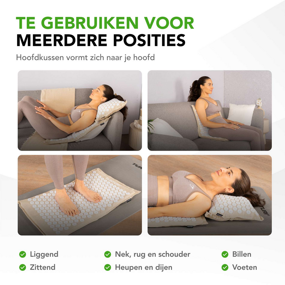 Pro acupressuur mat en kussen