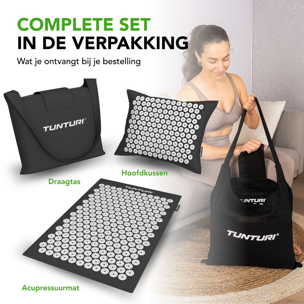 Pro acupressuur mat en kussen