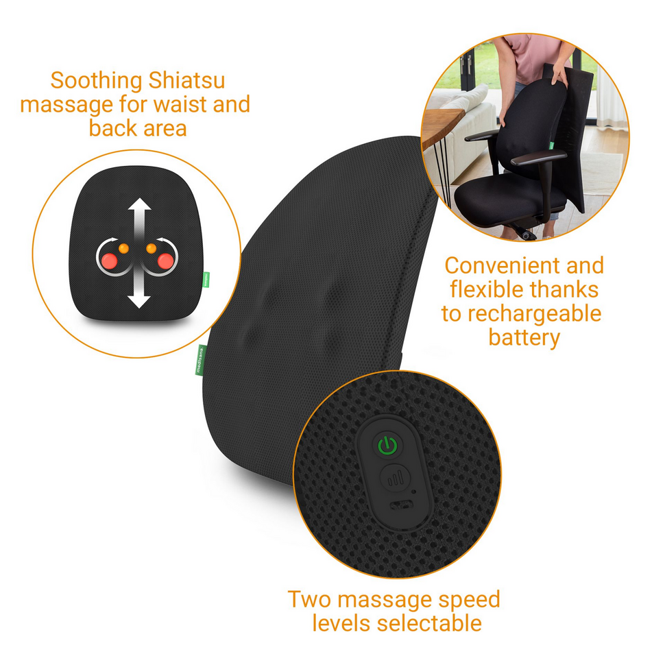 Shiatsu massagekussen - draadloos