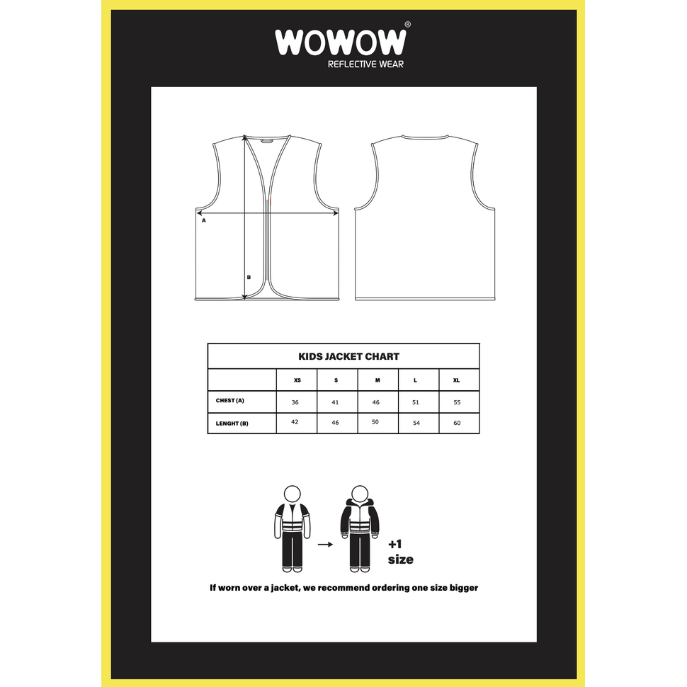 Wasabi Jacket - volledig reflecterend geel