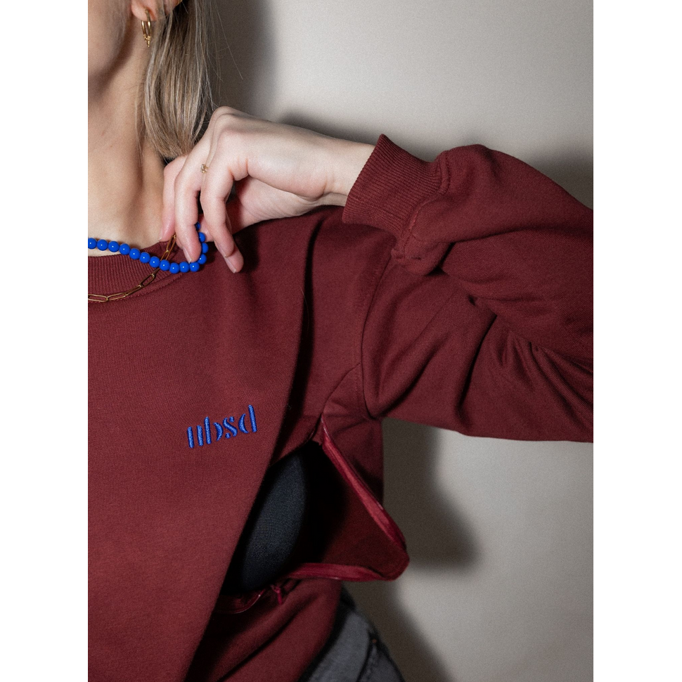 Voedingssweater Burgundy