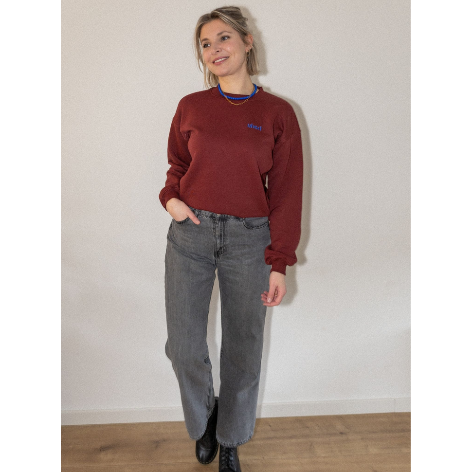 Voedingssweater Burgundy
