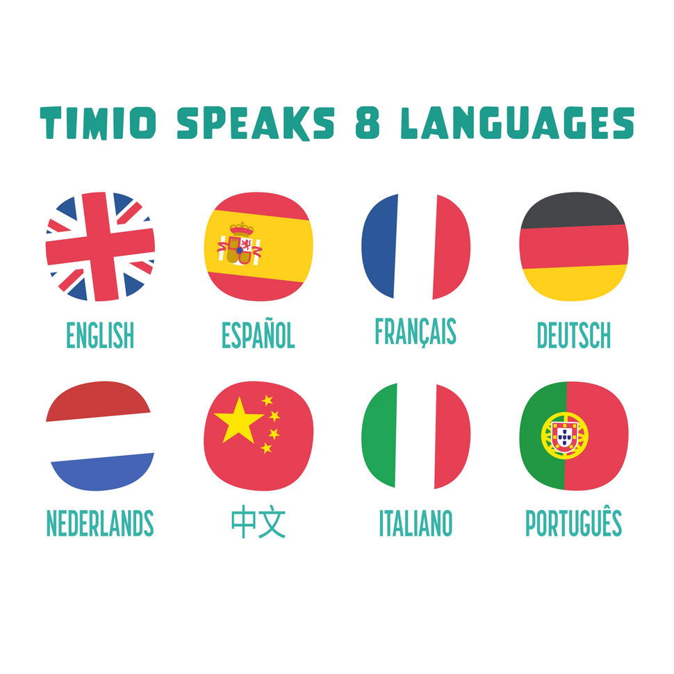Timio player + 5 discs + gratis kerstliedjes disc